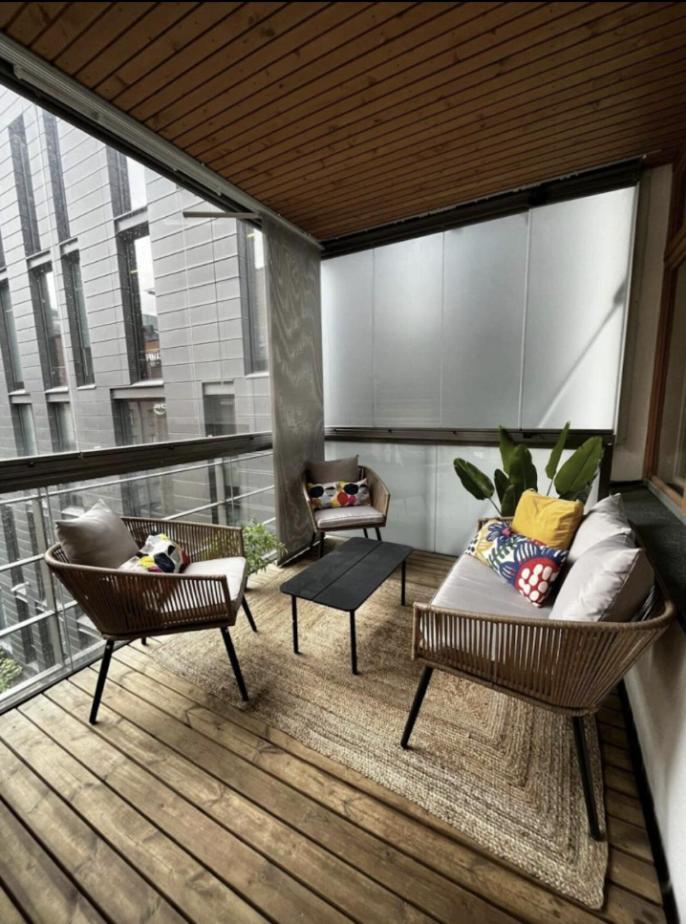 הלסינקי 2Ndhomes Stylish 1Br Home With Balcony And Sauna In Kamppi Center מראה חיצוני תמונה